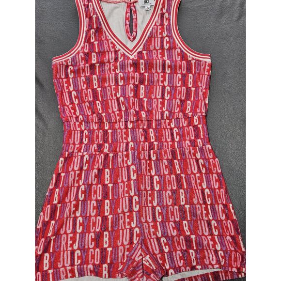 Juicy Couture Romper Womens Small Pink Terry Cloth Logo Romper By Juicy Couture - Picture 1 of 7